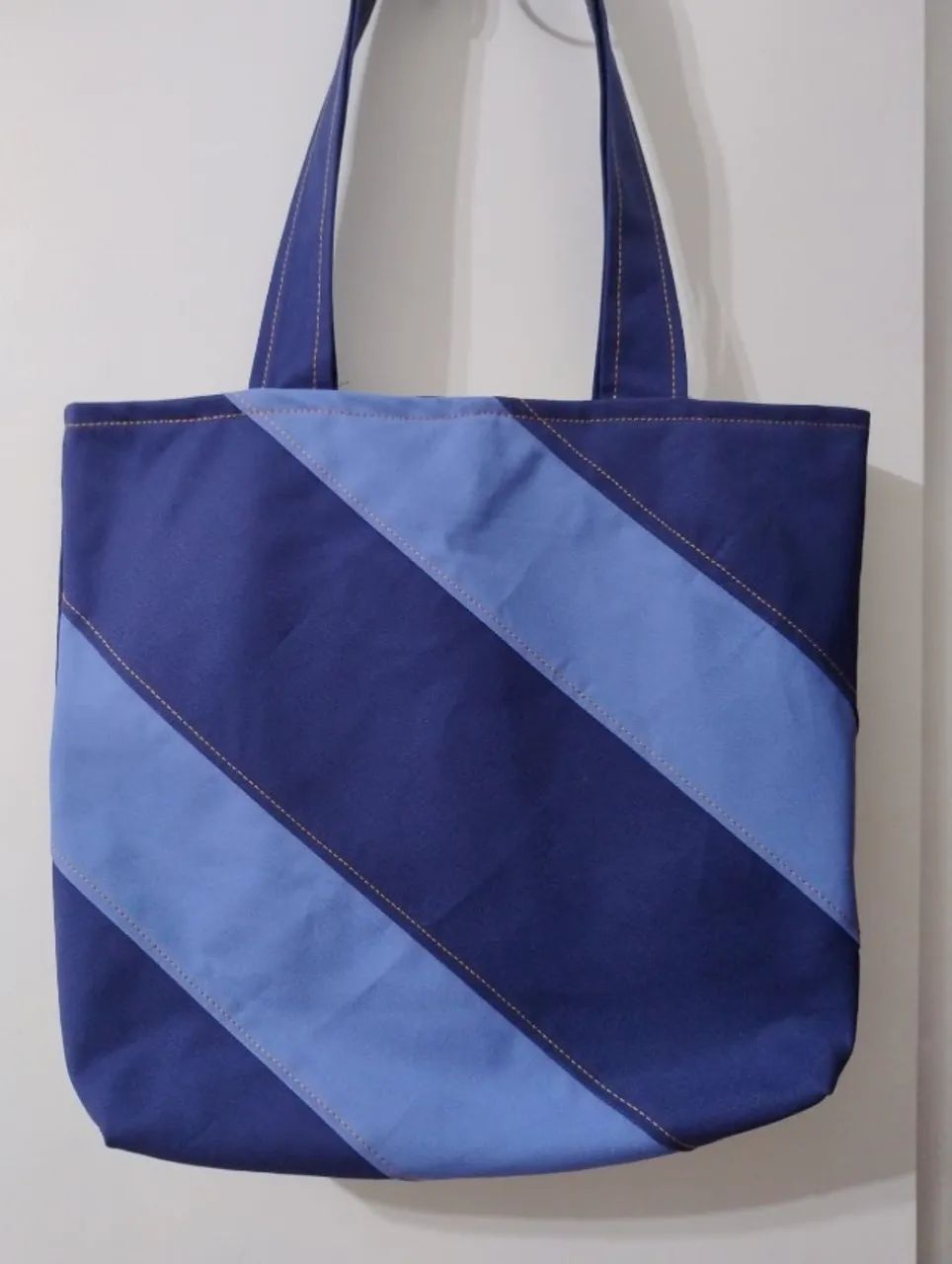 Bolsa em Jeans e Brim Artesanal modelo único Cod 066 - Foto 3