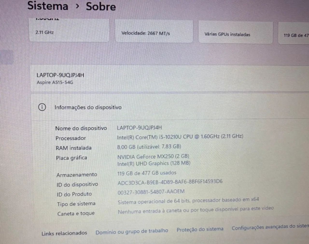 Notebook Acer Aspire 5 - Foto 5