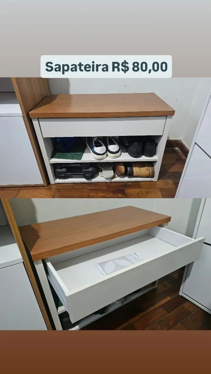 Sapateira (baixa com gaveta e nicho)