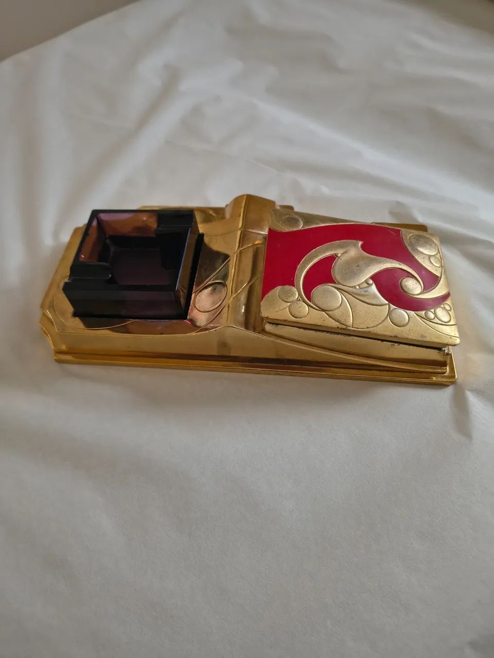 Cinzeiro com cigarreira antigo - Foto 3