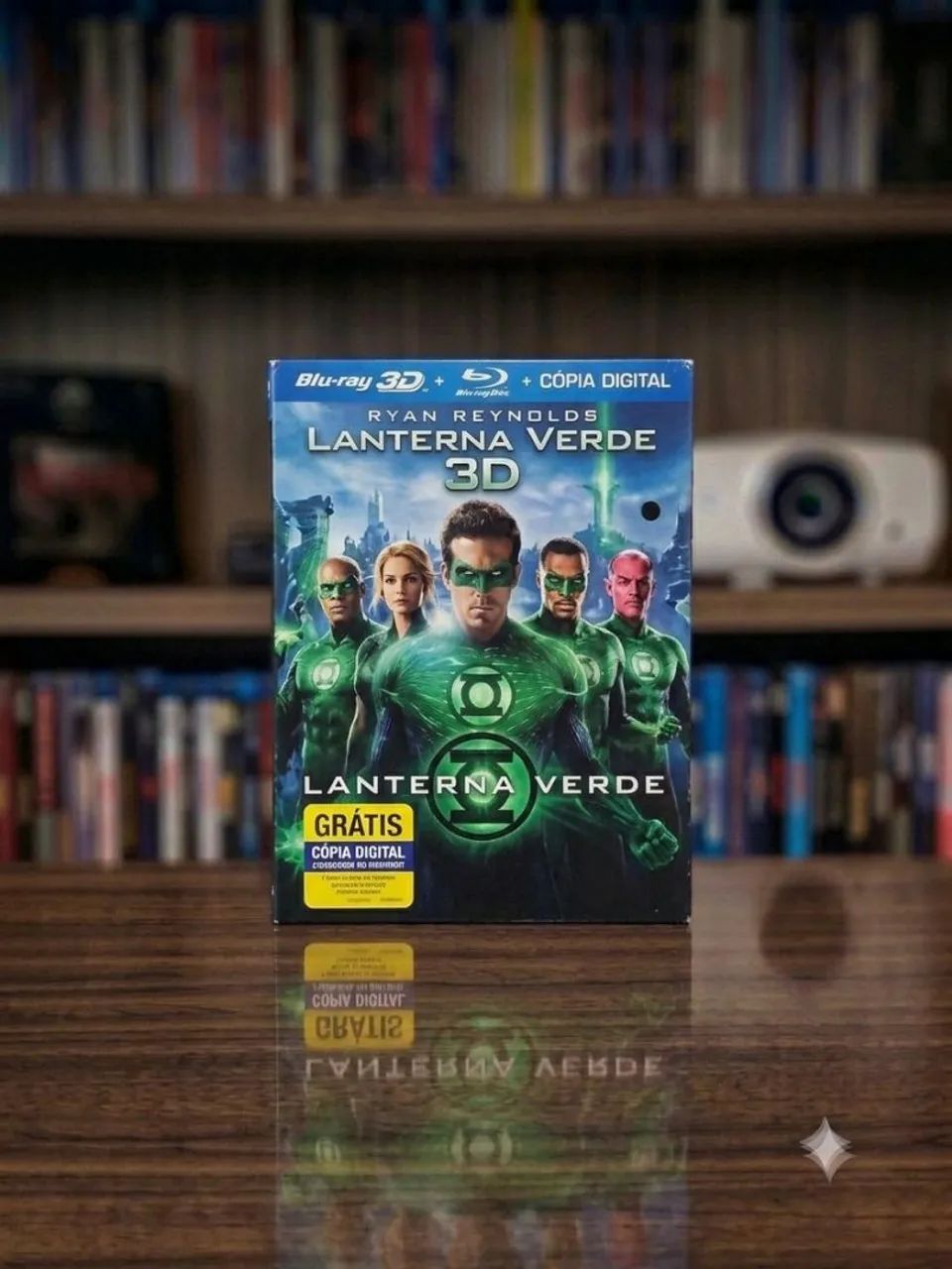 Blu-ray 3D + Blu-ray Lanterna Verde Filme Combo Ryan Reynolds Com Slipcover