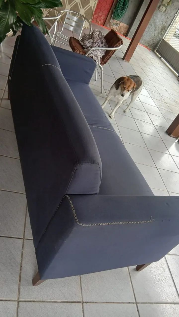 Sofá 2 lugares recém reformafo - Foto 3