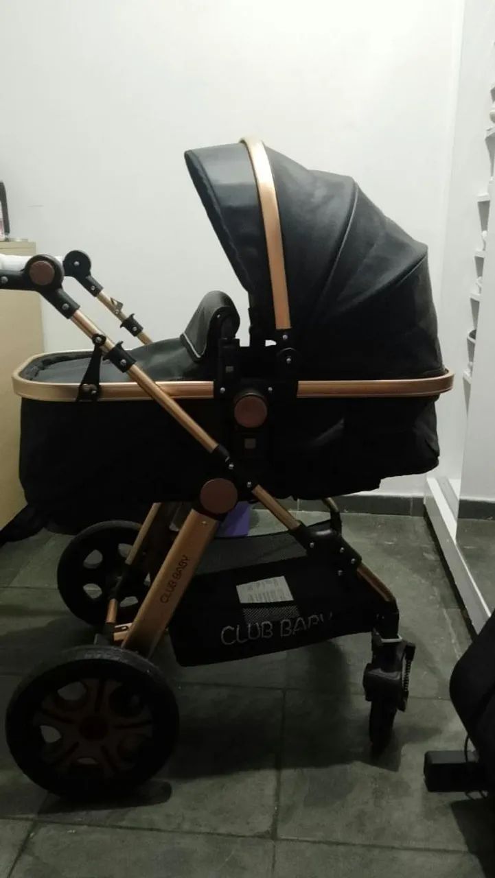Carrinho de bebê Luxo Europeu Original 