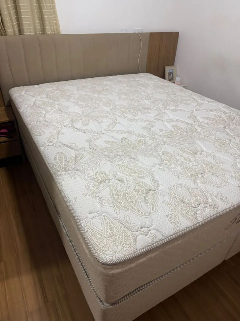 Cama box king com cabeceira  - Foto 2