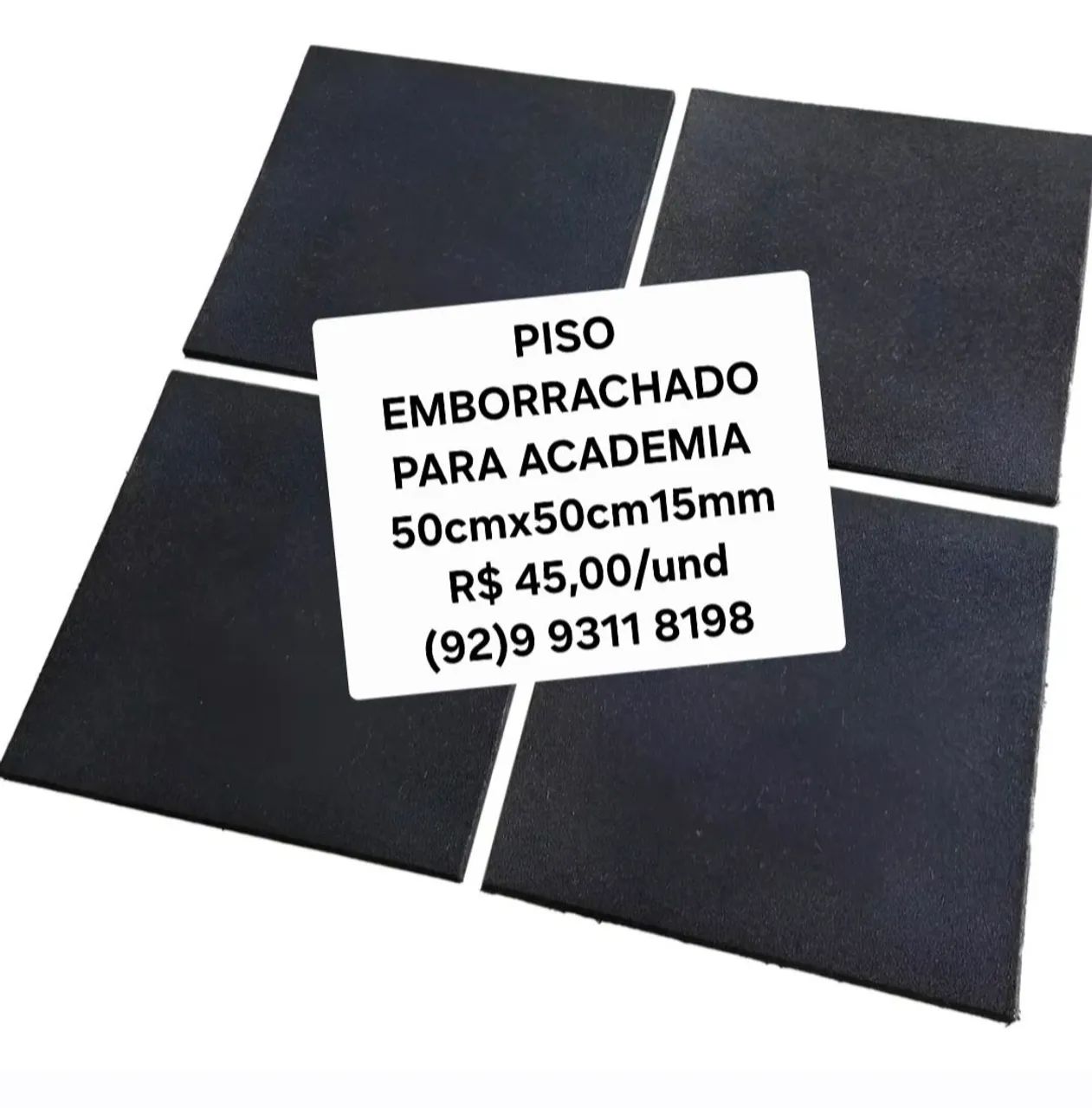 Piso emborrachado para academia   - Foto 3