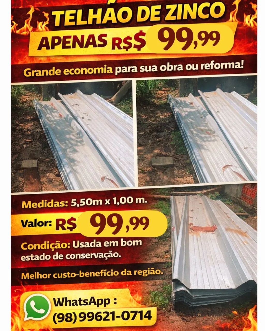 TELHA DE ZINCO 