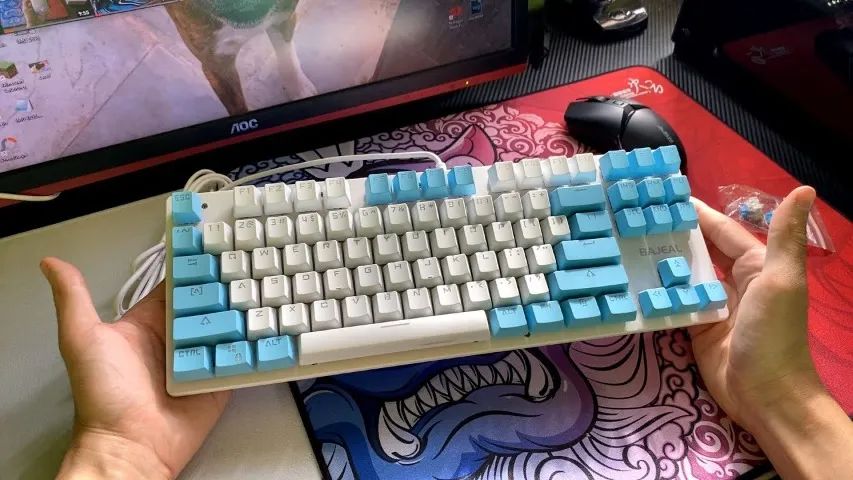 Teclado Mecânico 80% Switch Marrom Bajeal - Foto 3