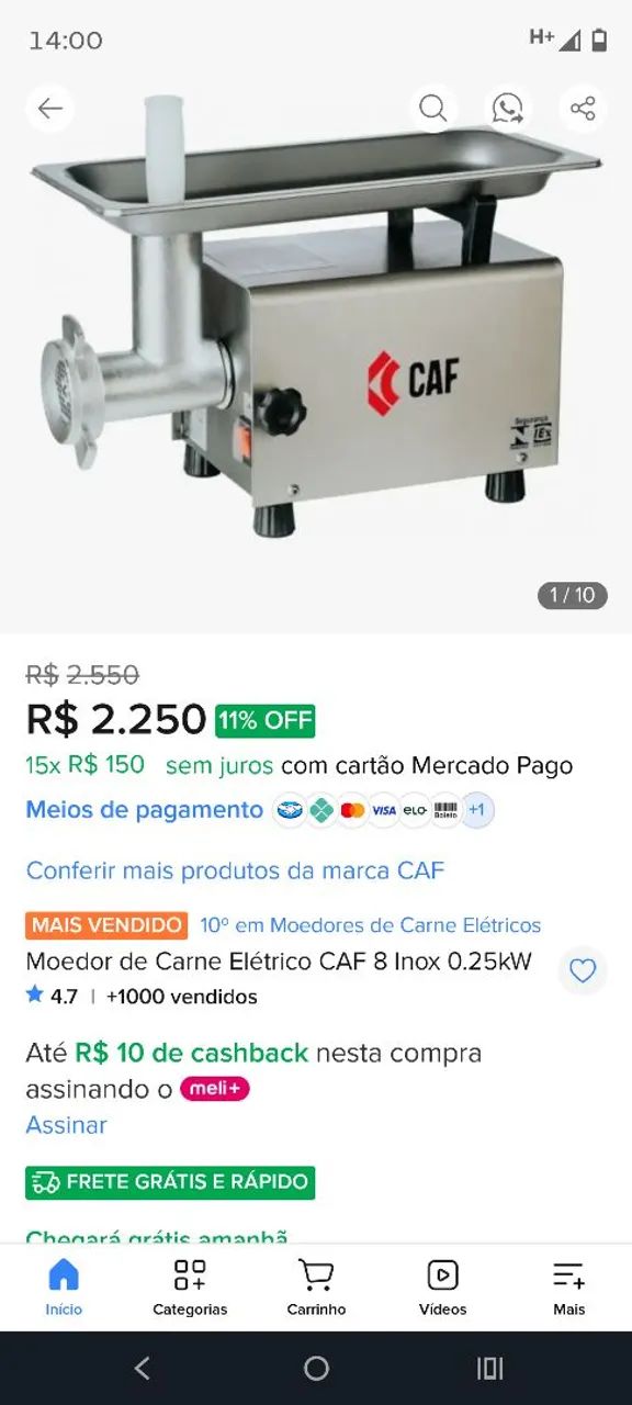 Moedor Elétrico CAF - 8 - Foto 4