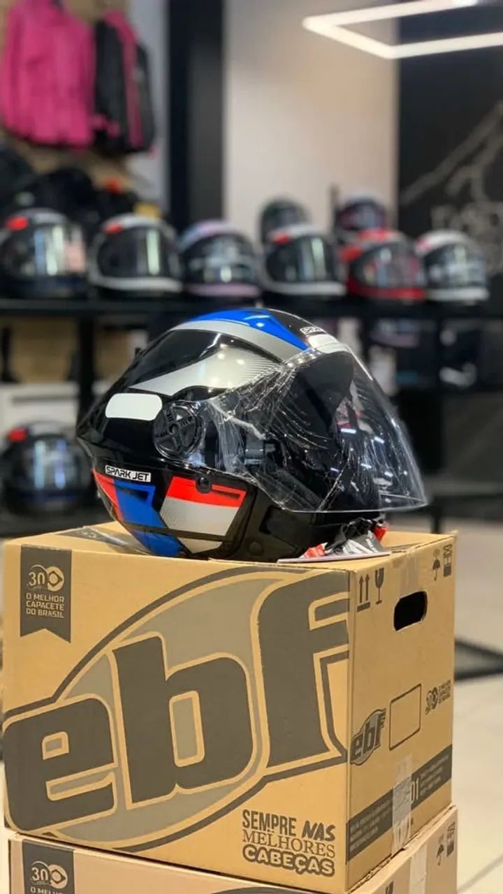 Capacete EBF Aberto Spark Jet - Foto 2