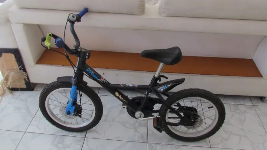 Bicicleta Infantil Aro 16 500 Btwin Preta - Foto 2