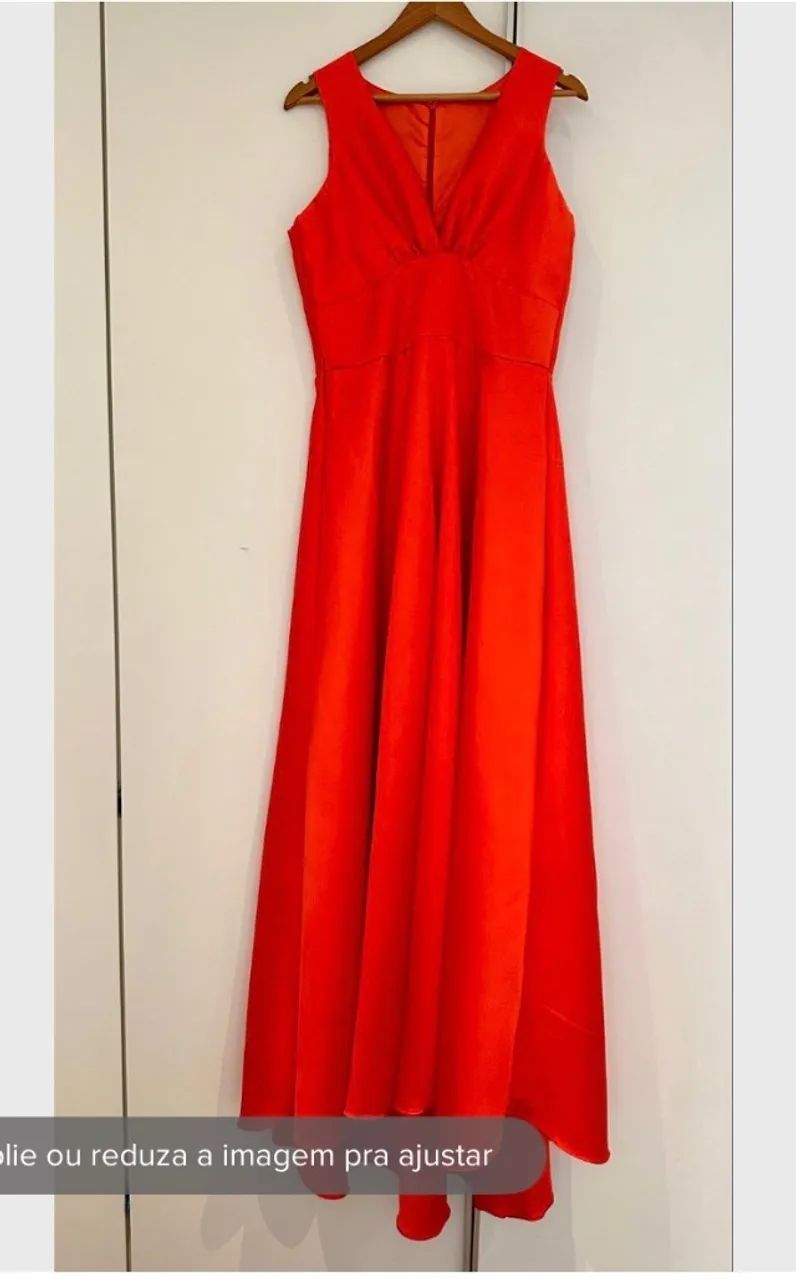 Vestido maravilhoso para festas Coral 