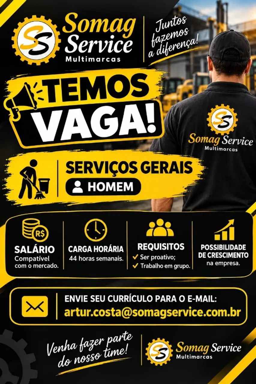 VAGA DE SERVIÇOS GERAIS 
