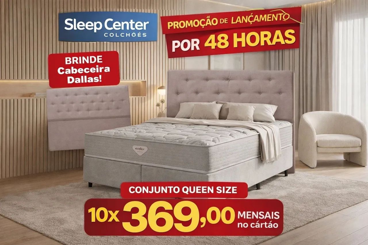 Conjunto Box Queen Size - Camas e Colchões - Serraria, São José