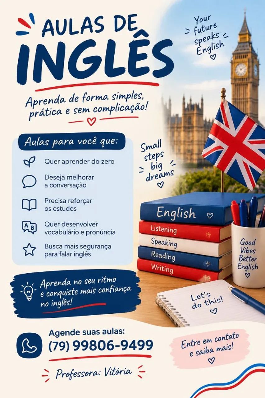 AULAS DE INGLÊS PARTICULARES