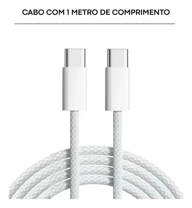 Cabo Apple Original Tipo-c/Tipo-C Novo Lacrado.