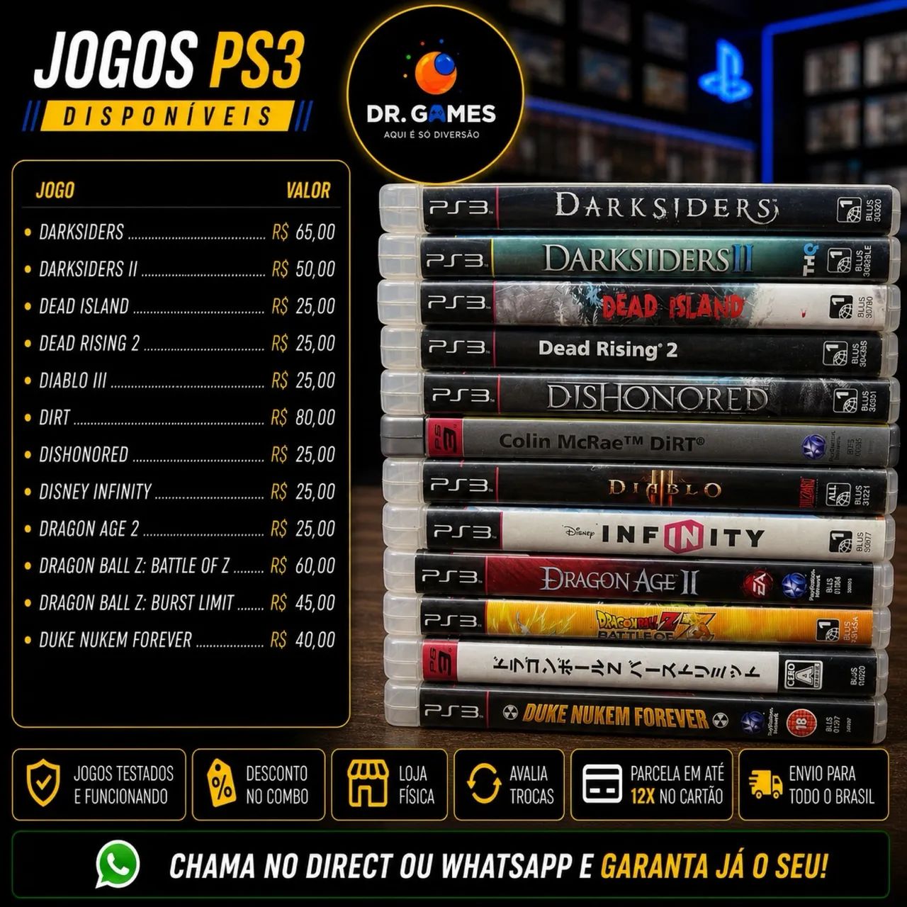 Jogos PS3  - D