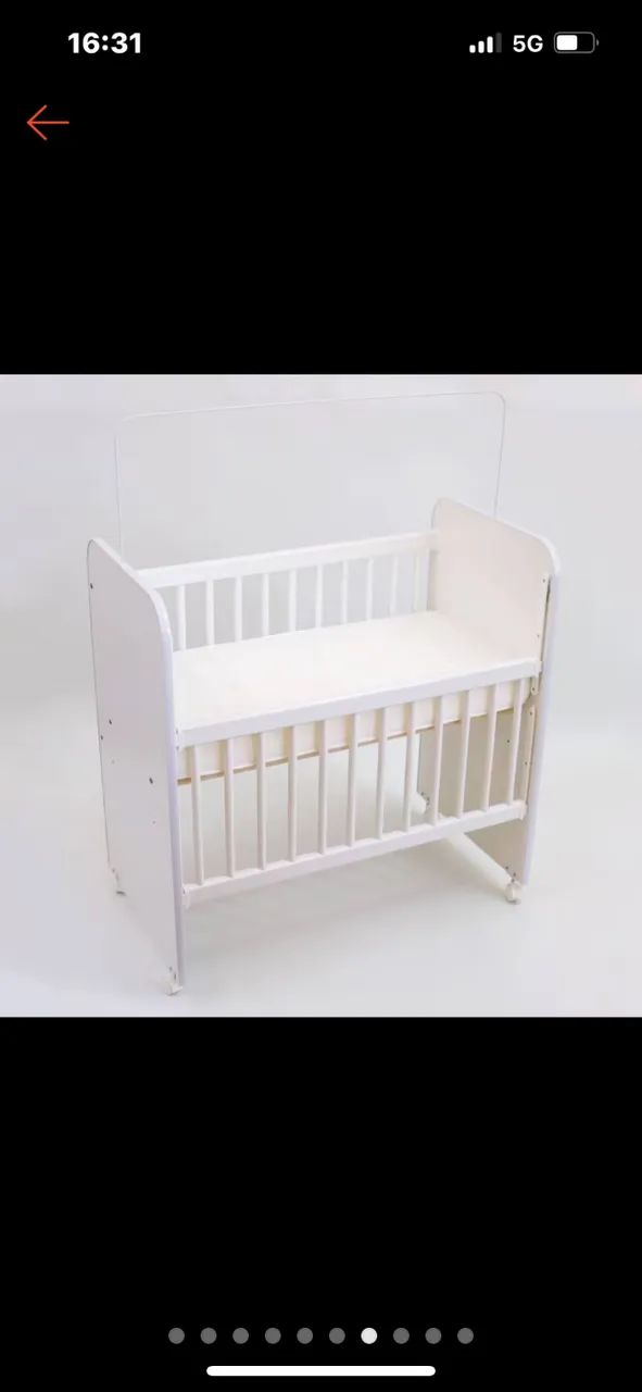 Mini Berço Branco - Foto 3