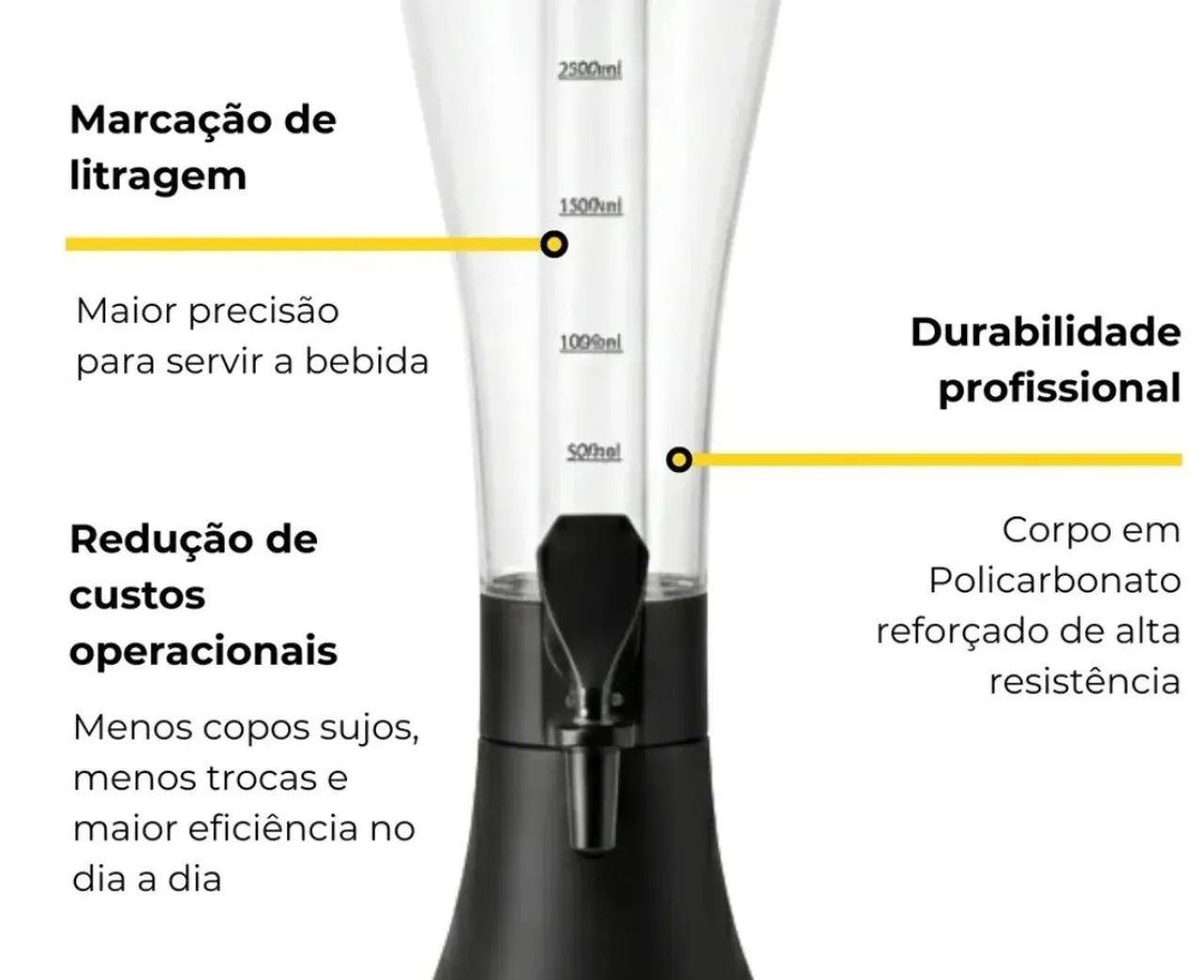 TORRE DE CHOPP 2,5 LITROS  - Foto 3