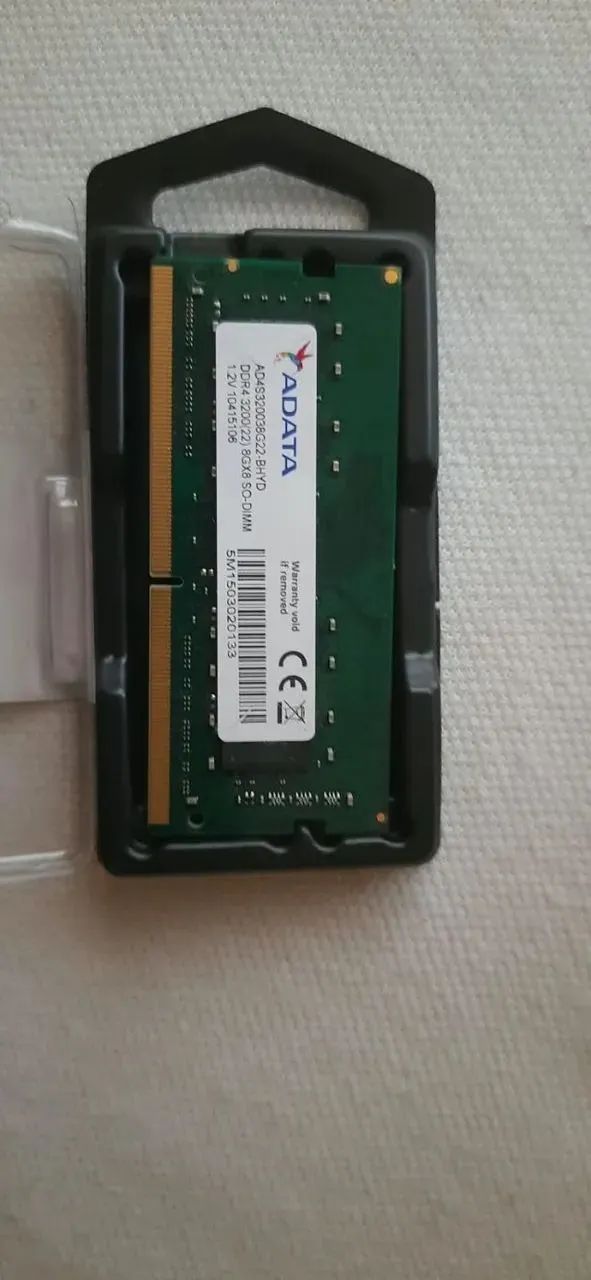 Memória 8GB DDR4 3200MHz Notebook SODIMM ADATA - Testada