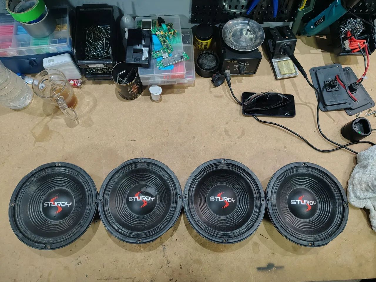Auto falante 8 polegadas 160w RMS 8 ohms sturdy 