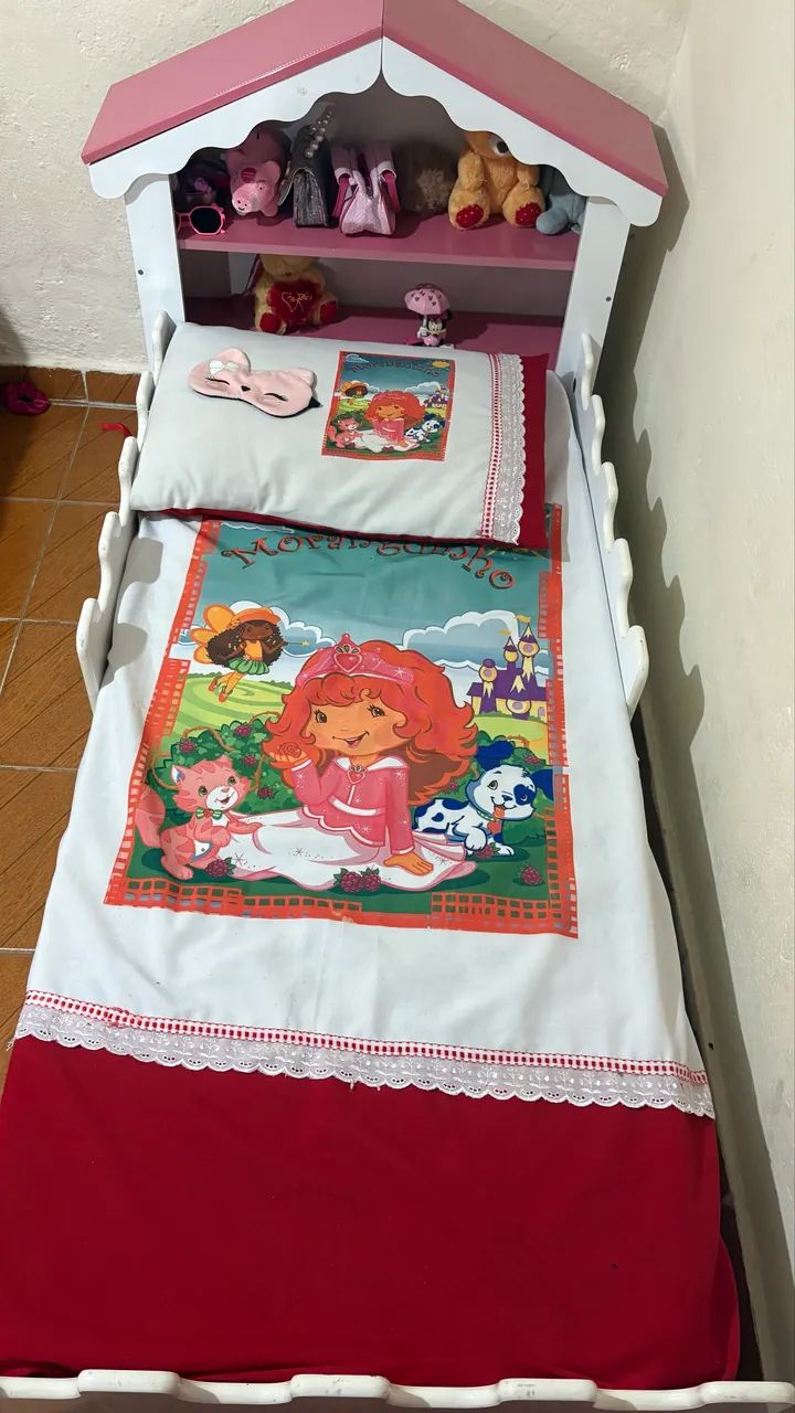 Cama infantil castelo com colchão 