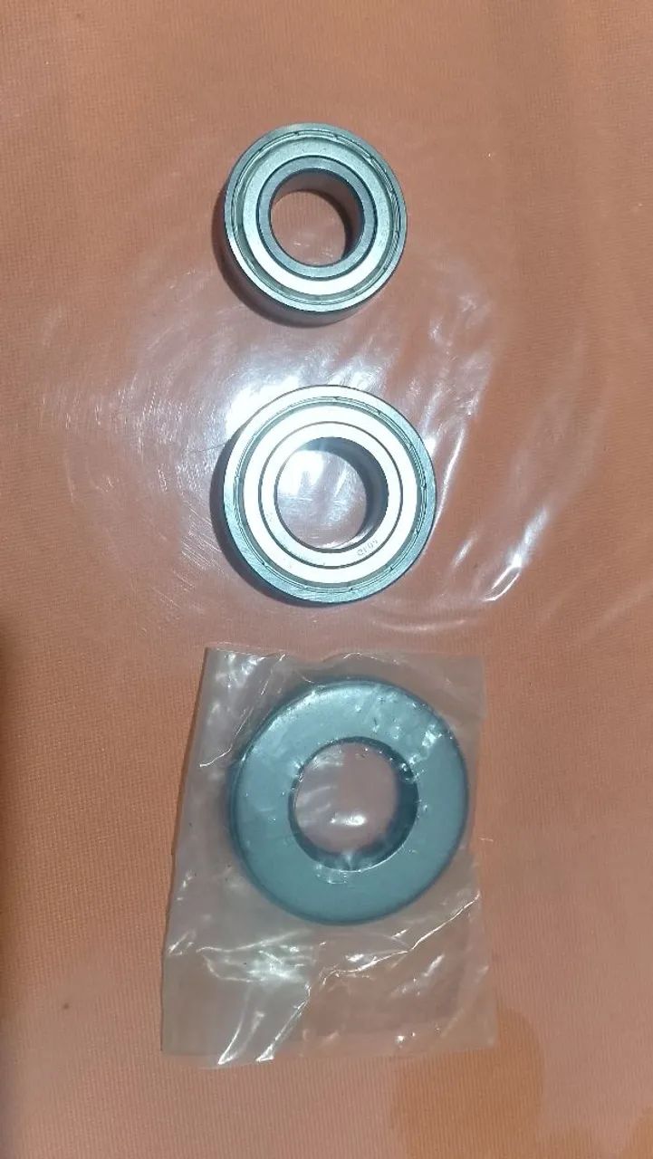 Jogo de rolamentos e retentor lavadoras lava e seca - Foto 2