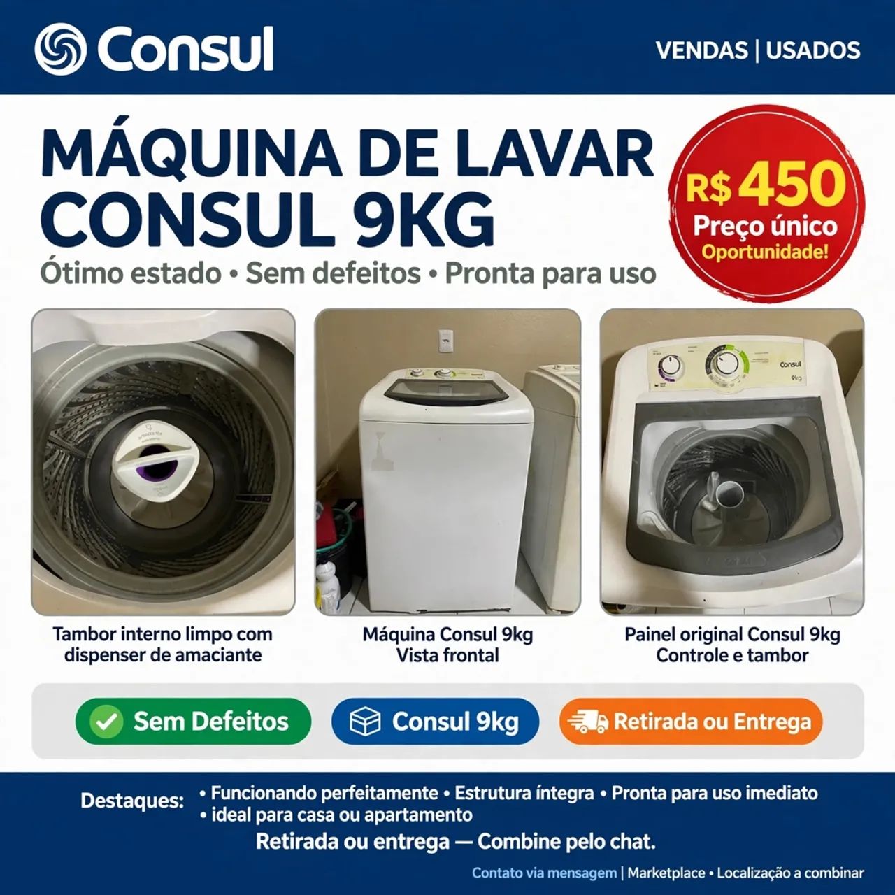 Vende se máquina de lavar 