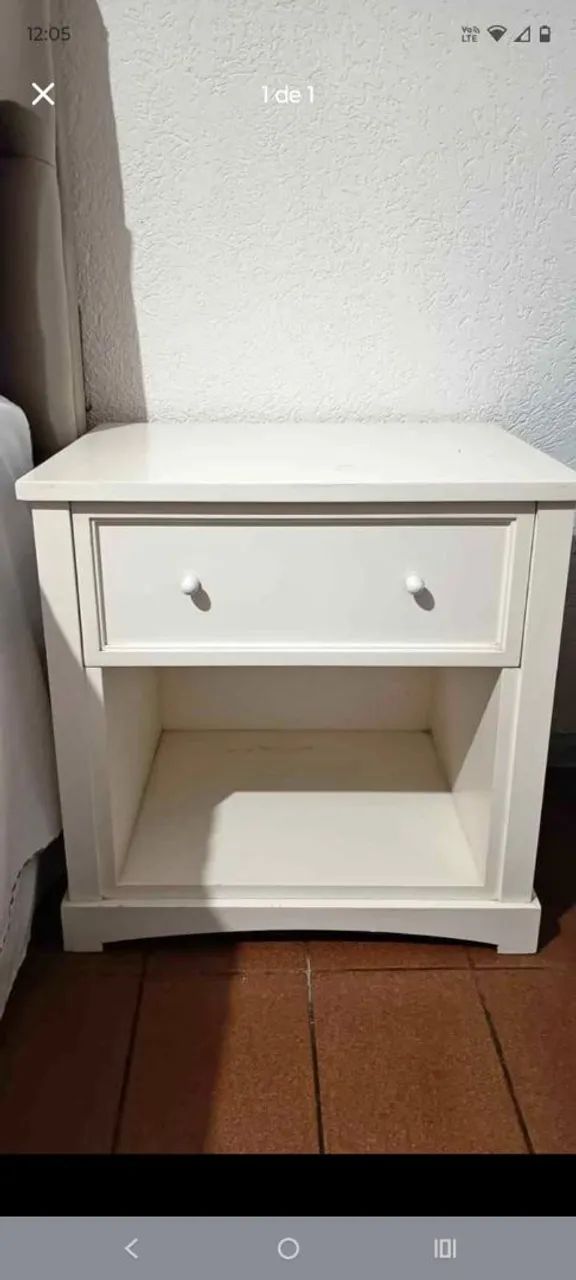 Mesa para cabeceira de cama de madeira  - Foto 2