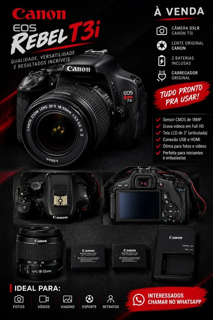 Câmera t3i 