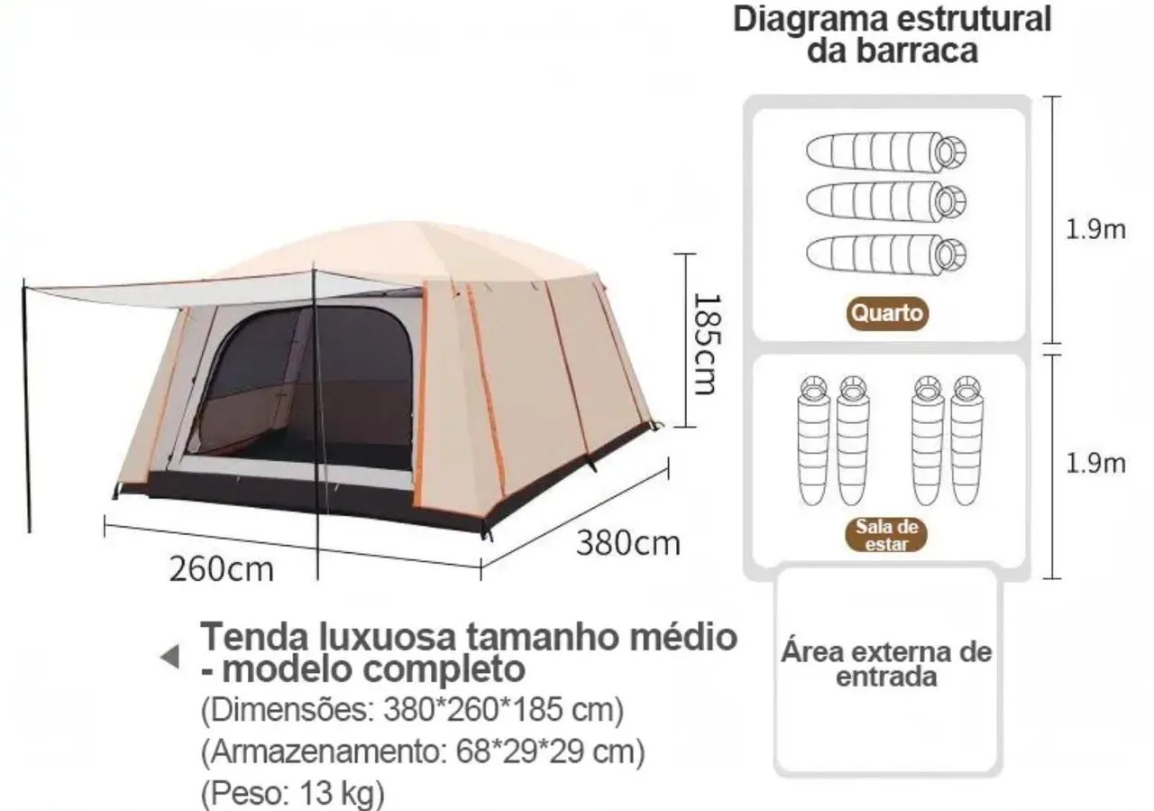Barraca de acampamento  - Foto 2