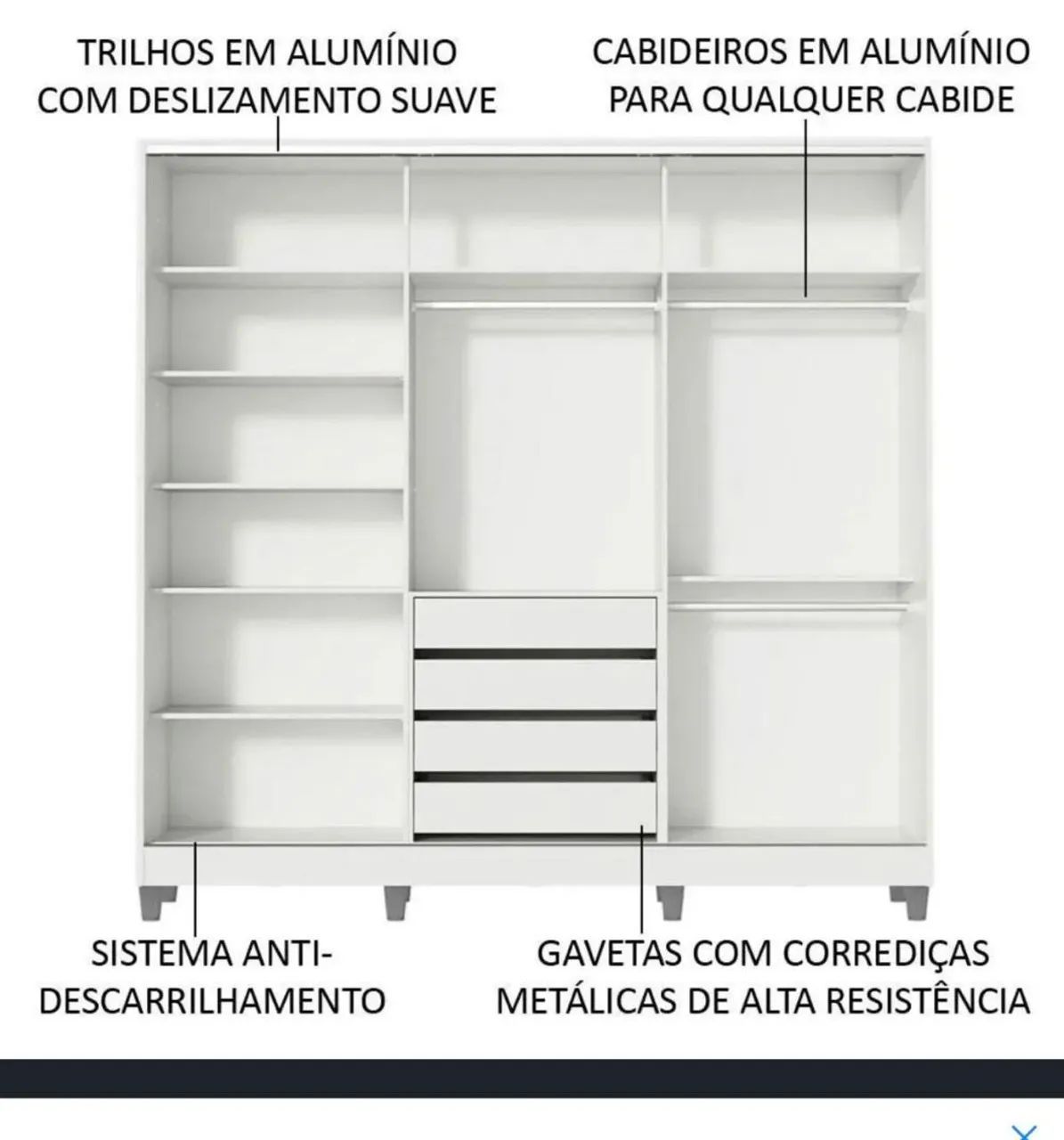 Guarda Roupa 100% MDF - Foto 2