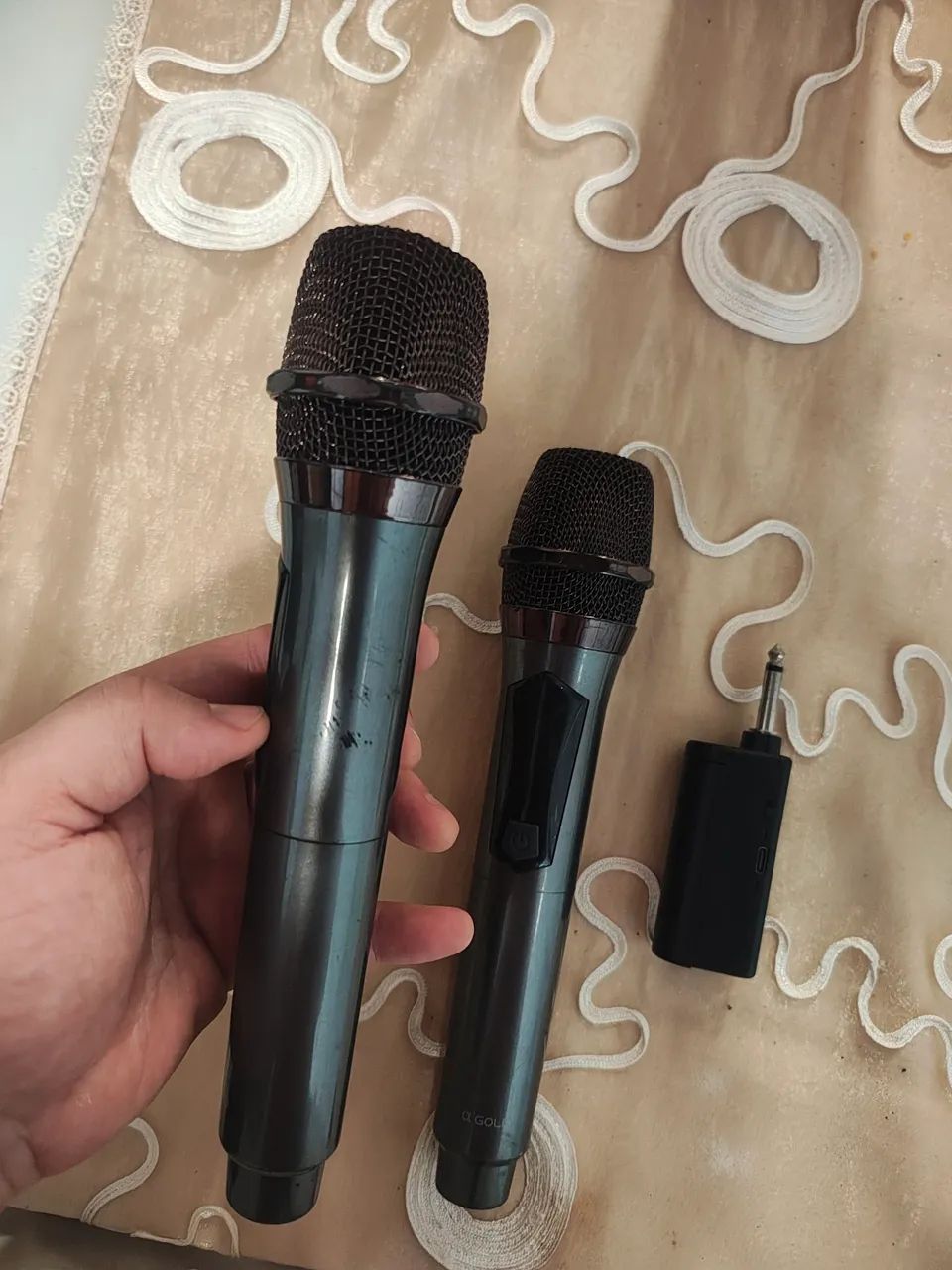 Microfone Duplo Sem Fio - Recarregável  - Foto 3