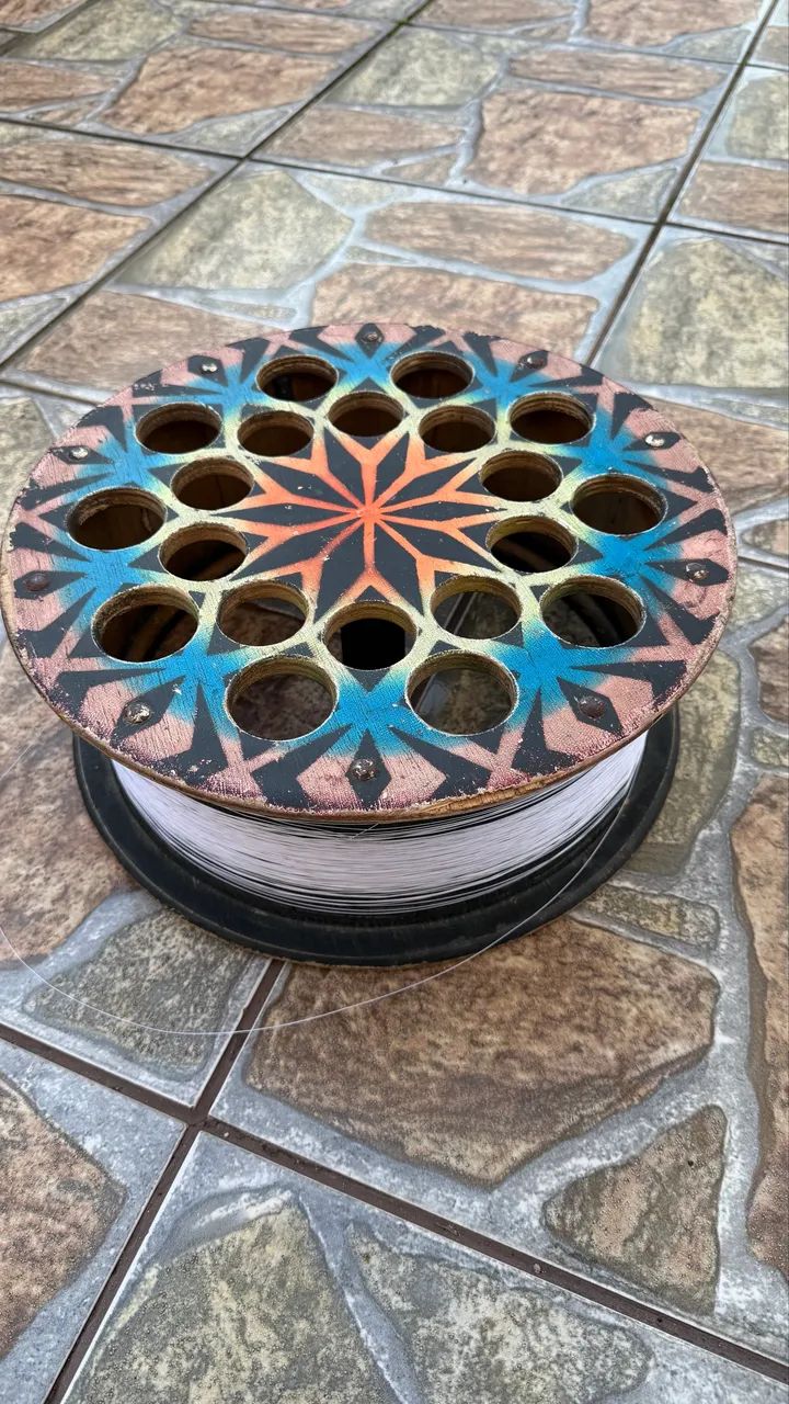 Carretilha de madeira 