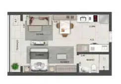 PLANTA 40m²