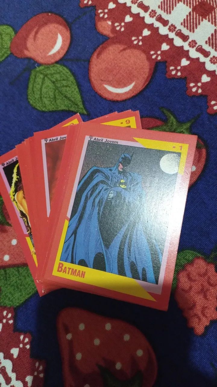Coleção cards DC comics editora abril 1991