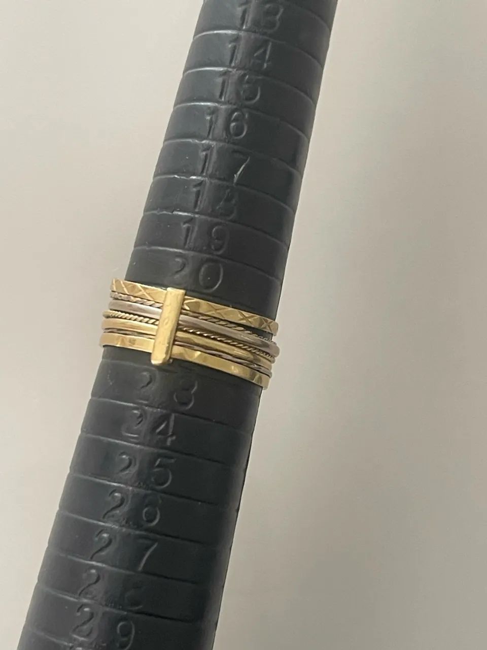 Anel 7 aro, ouro 18k  - Foto 2