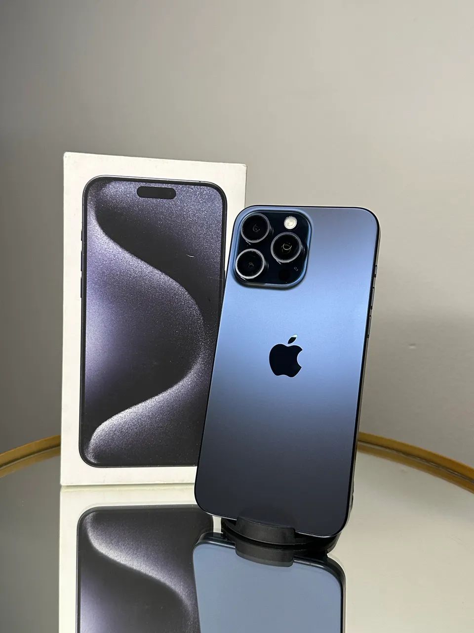 iPhone 15 Pro Max 256gb azul semi novo!! - Foto 3