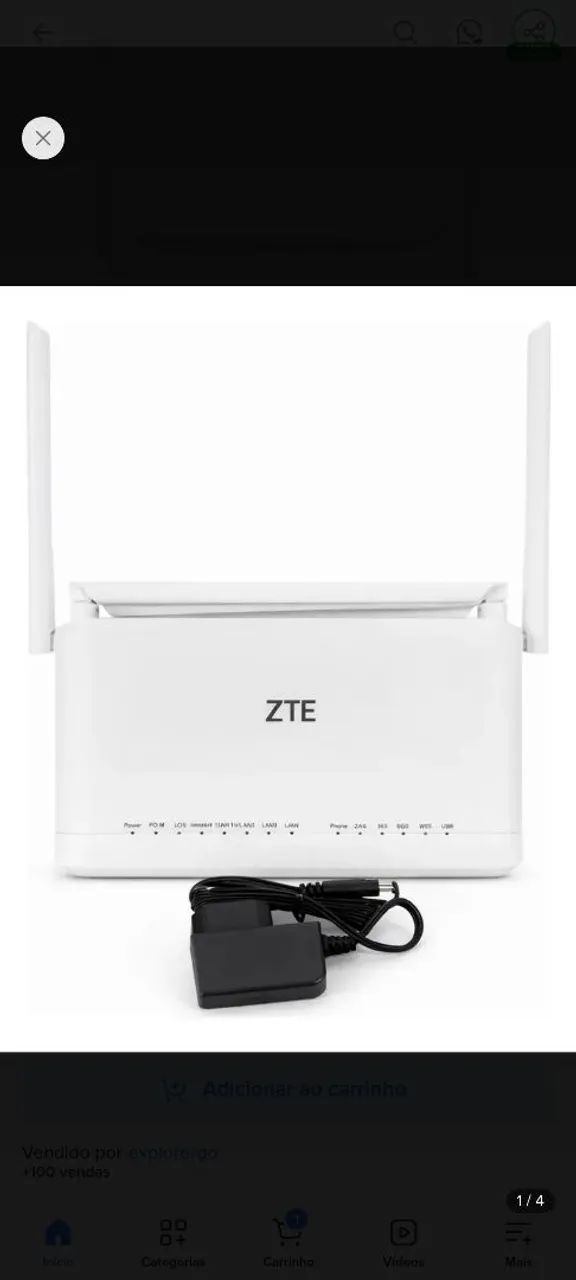 7 MODEM ONT ZTE WI-FI 6
