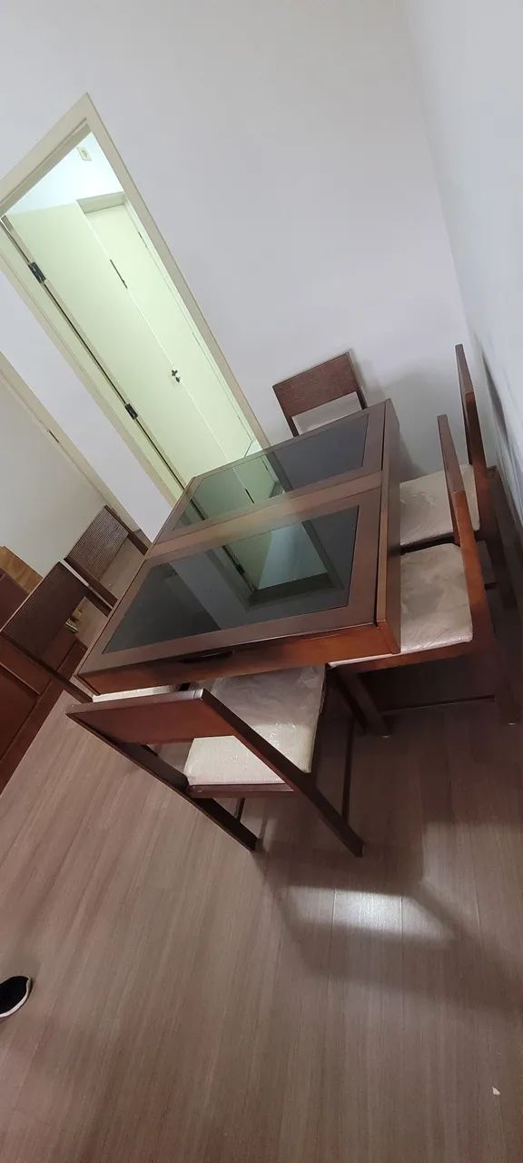 Conjunto jantar Rack, espelho e mesa 6 lugares - Foto 2