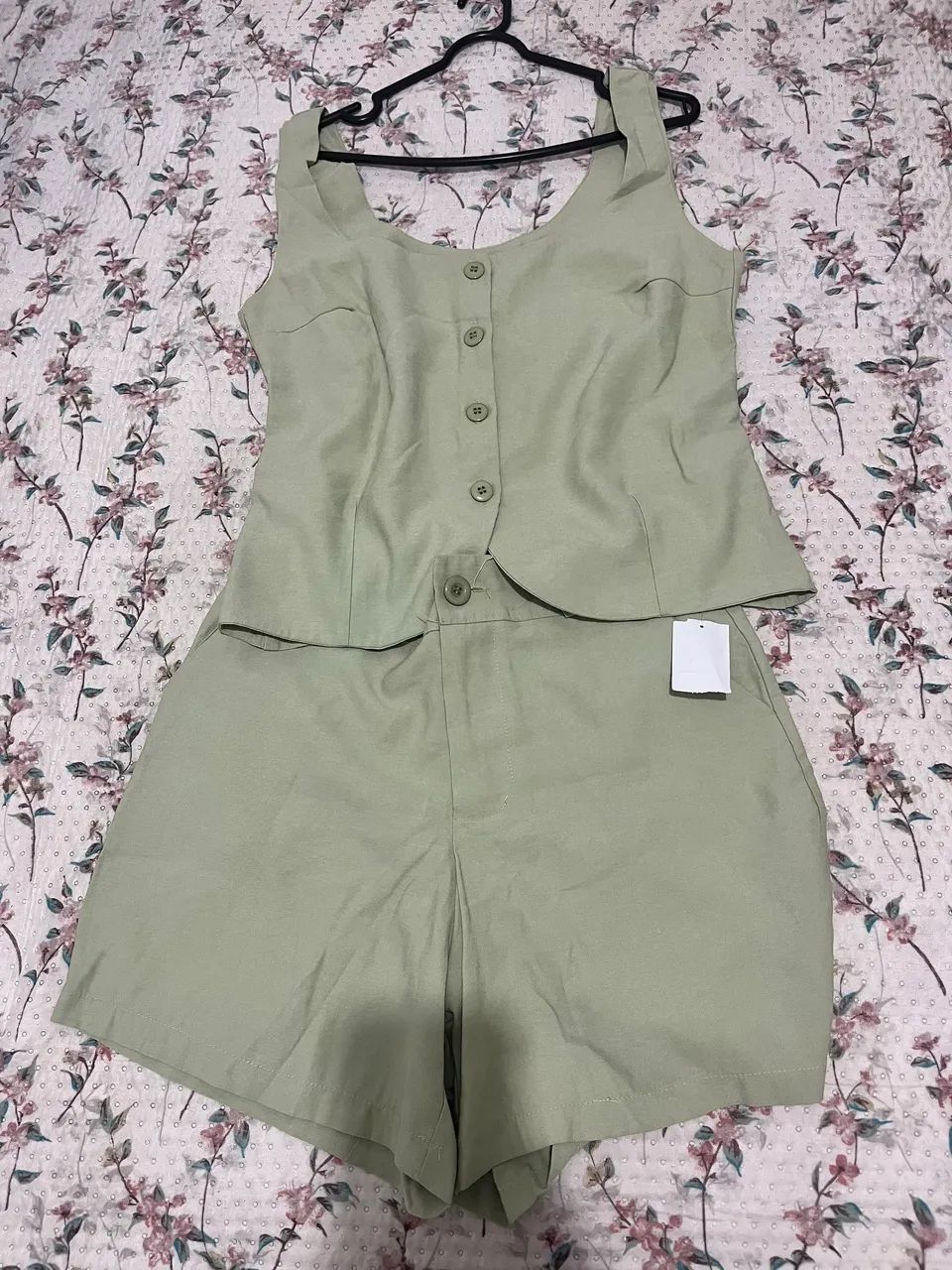 Conjunto em linho verde  - Foto 2