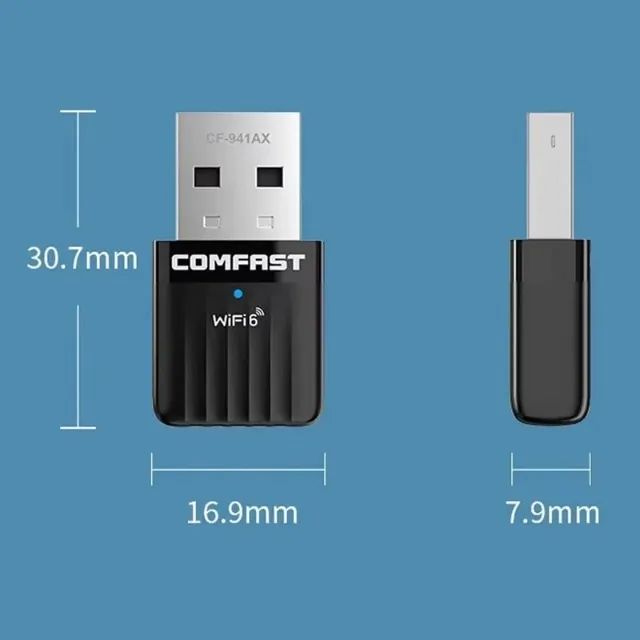 Adaptador Comfast Wifi 6 Usb 600mbps 2.4g 5g - Foto 2