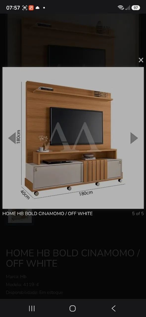 HOME HB BOLD CINAMOMO / OFF WHITE - Foto 2