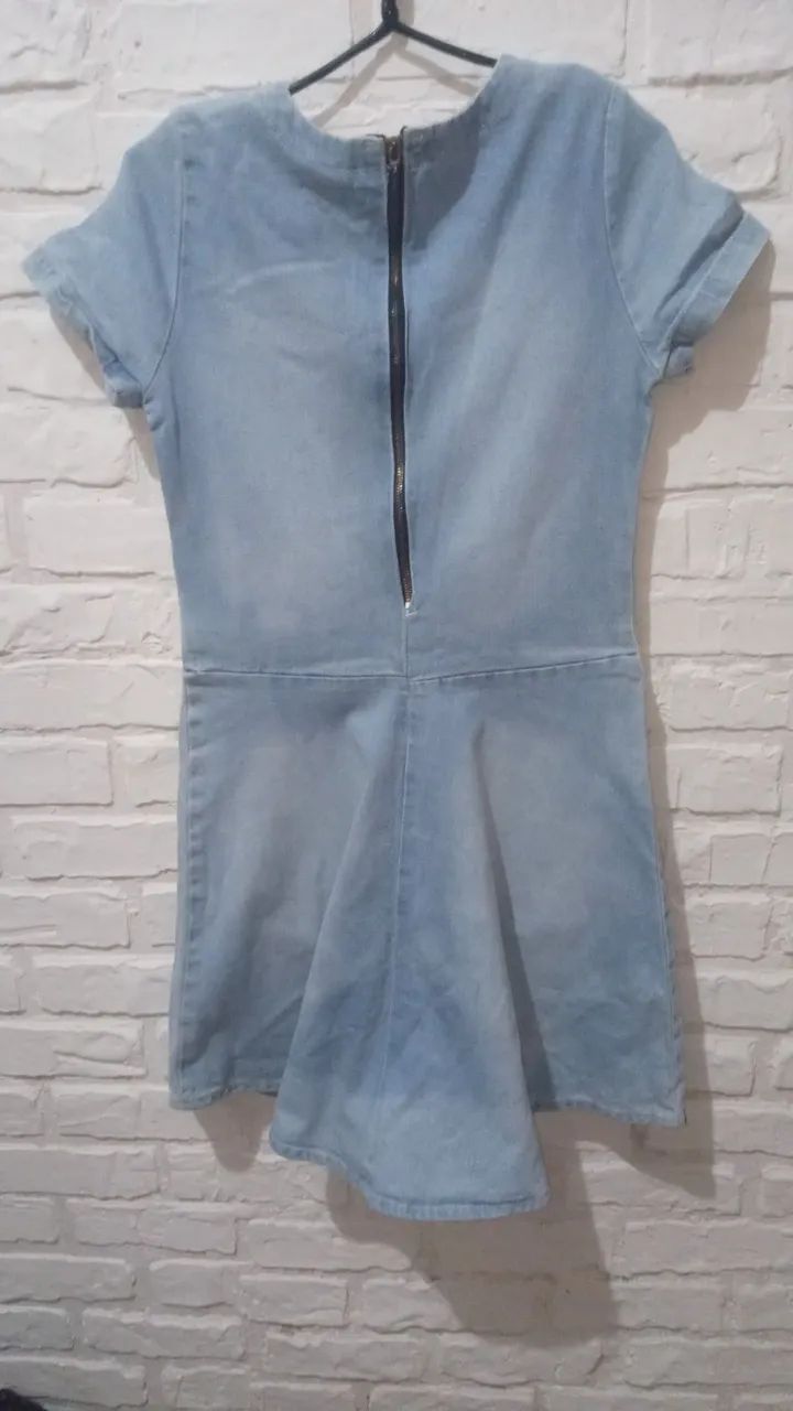 Vestido Jeans Godê Feminino M  - Foto 5