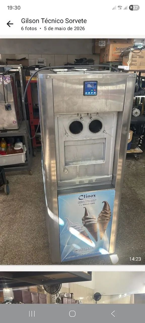 Máquina de sorvete italianinha  - Foto 3
