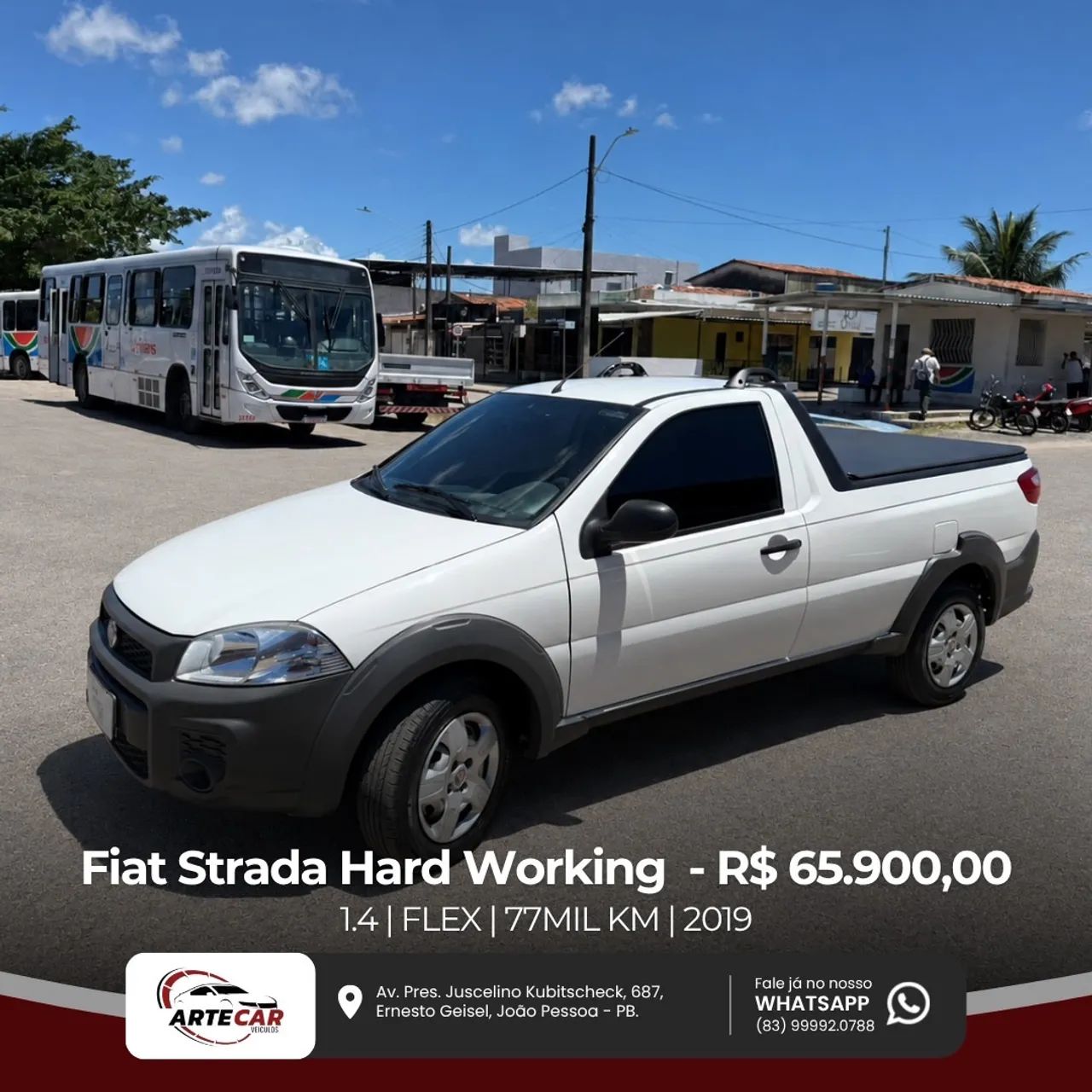 Fiat Strada Working Hard 1.4 Fire Flex 8V CS 2019 - Foto 4