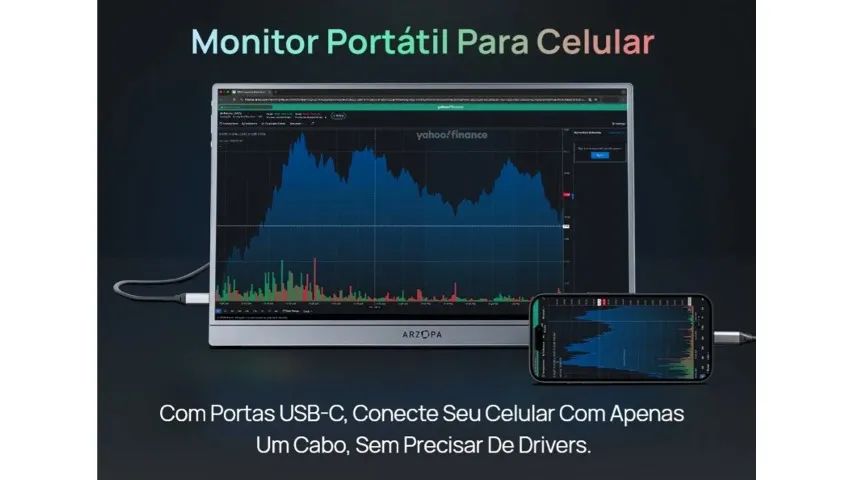 Monitor Gamer Portátil Arzopa - Foto 4