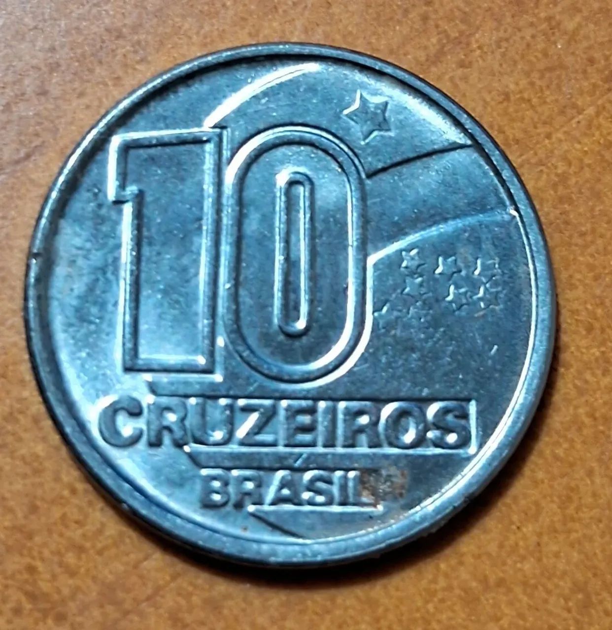 Moeda Usada de 10 Cruzeiros de 1991
