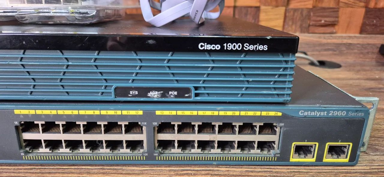 CISCO 1921 + CISCO 2960 + PLACA HWIC + CABO CONSOLE (Kit ideal para Cisco CCNA / CCNP) - Foto 2