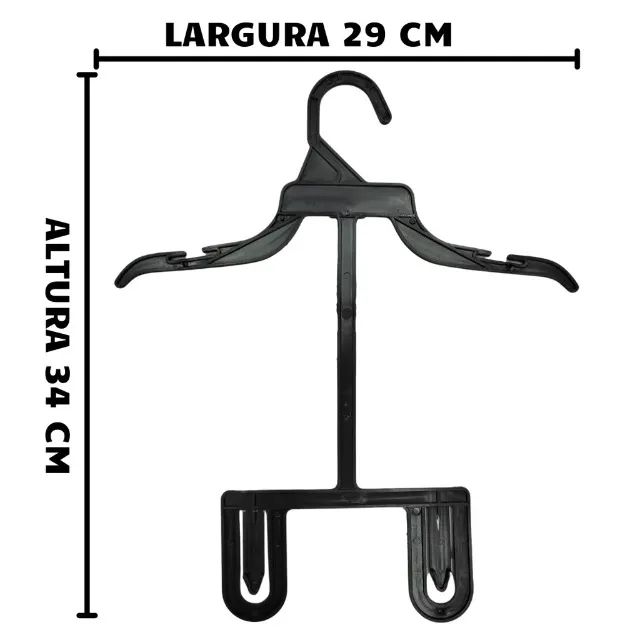 Cabide Conjunto Bebê Infantil Modelo Espada - Kit com 10 Un. - Foto 3