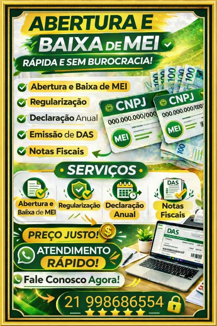 ABERTURA E BAIXA DE MEI - Foto 3